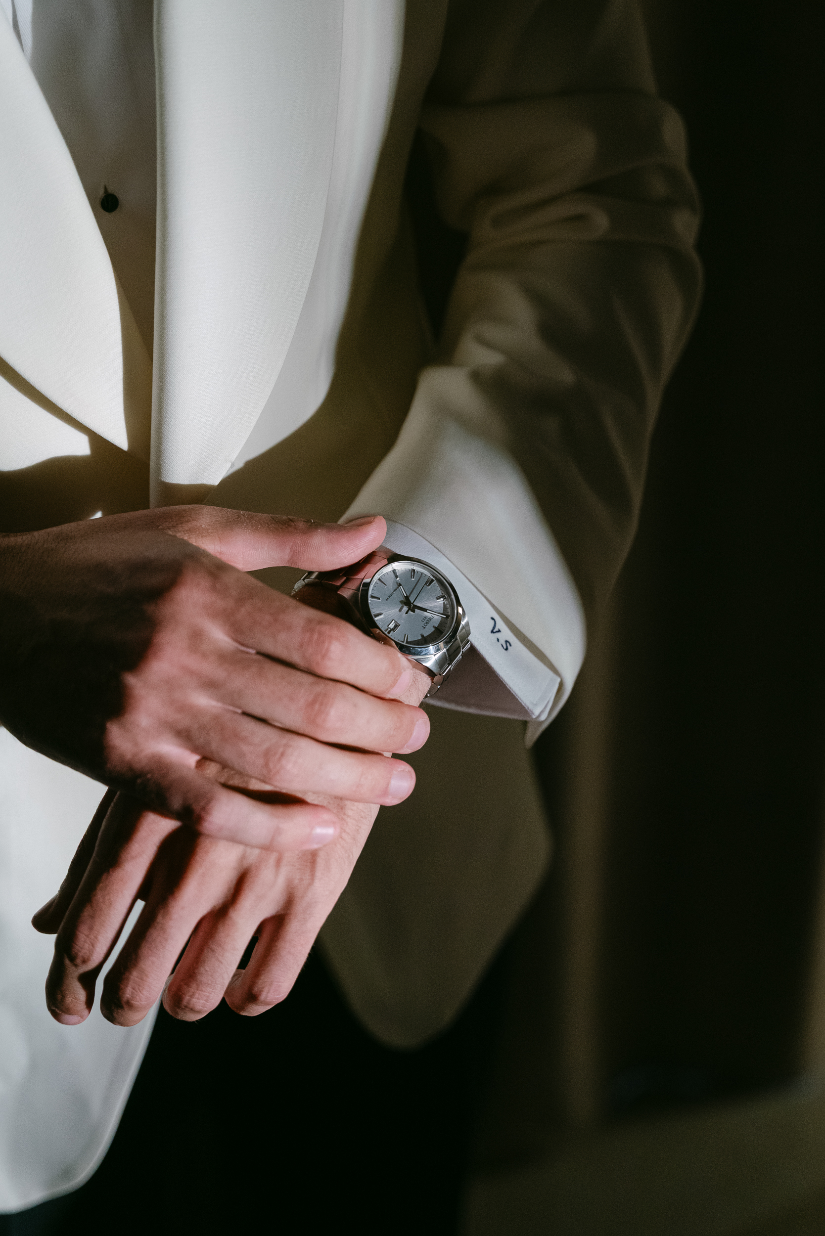 The groom's watch, detail photo